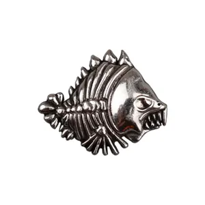 Leathercraft Hardware Zinc Alloy Antique Silver PLATE Piranha Concho western concho