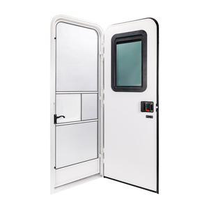 Porte d'entrée carrée/arrondie pour camping-car 32" x 72", porte d'entrée à charnière droite blanc polaire pour camping-cars, <span class=keywords><strong>caravanes</strong></span>, remorques - Product Image 2
