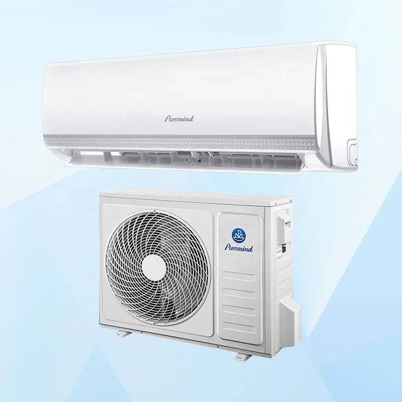 Puremind 9000-24000Btu Home Wall Mounted Air Conditioners R32/R410a Cooling/Heat Pump Smart Split Air Conditioning for EU US