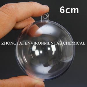 Decorazione Natalizia, Sfera Trasparente Apribile in Acrilico, Palla di Plastica Trasparente, Giocattolo Decorativo - Product Image 3