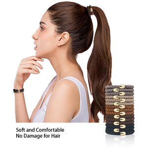 15 pz porta coda di cavallo lacci elastici per capelli spessi per ragazze trecciate - Product Image 2