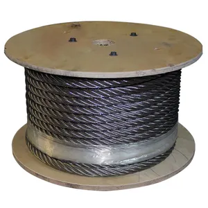 Wholesale price 6x19+FC 304 Galvanized / ungalvanized steel wire rope Cable for Sale