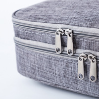 Nouvelle trousse de rangement pour câbles de données en tissu Oxford écologique, imperméable, multifonctionnelle, à trois couches, de style cube, pour un usage domestique et en voyage