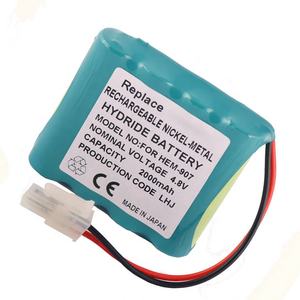 Batería Para <span class=keywords><strong>Omron</strong></span> 48H907N-AU, EM-907, 48H907N, ANIC0879, 48H907N, <span class=keywords><strong>HEM</strong></span>-907, <span class=keywords><strong>HEM</strong></span>-907XL, B11333, NI-MH, 4,8 v, 2000mAh - Product Image 1