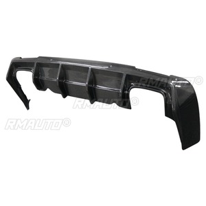 For Dodge Challenger 2018-2020 Real Carbon Fiber <b>Car</b> Rear Bumper Lip Splitter <b>Diffuser</b> Bumper Guard Protector Cover Accessories - Product Image 6