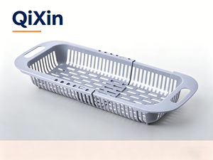 Colador <span class=keywords><strong>Plegable</strong></span> Ajustable QiXin QX-C410 de Plástico de Grado Alimenticio con Ganchos Ajustables, Fabricado en China (OEM) - Product Image 3
