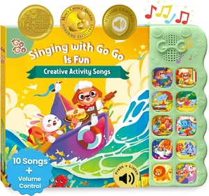 Activité créative <span class=keywords><strong>comptines</strong></span> <span class=keywords><strong>comptines</strong></span> <span class=keywords><strong>comptines</strong></span> livres livre de son 10 chansons livres parlants pour les tout-petits 1-3 - Product Image 1