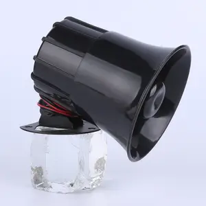 Lautsprecher Horn 20W 12V Auto Sirene Schwarz Weiß Farbe 600Ma 120Db Alarm Lautsprecher Sirene Horn Lautsprecher Zum Verkauf