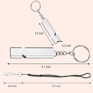 Sifflet en métal de haute qualité pour situations d'urgence, vente en gros, avec logo - Product Image 4