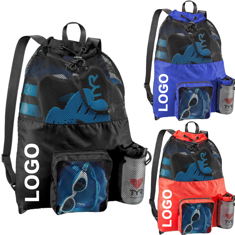 Custom Logo Drawstring Backpack Beach Swimming