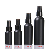 Venta al por Mayor de Botellas Atomizadoras de Aluminio Negro de 30 a 150 ml, Envases de Perfume Premium