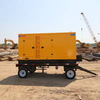 Groupe électrogène diesel portable silencieux 30 kW à refroidissement par eau, triphasé 50 Hz, prix usine, pour maison/hôtel