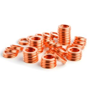 <b>Copper</b> Oil Pan Drain Plug <b>Washer</b> 18mm For Nissan Teana Qashqai Infiniti Replacement Gasket - Product Image 3