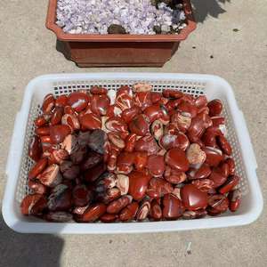 Corazones <span class=keywords><strong>de</strong></span> cristal tallados a mano <span class=keywords><strong>de</strong></span> tamaño irregular, piedras preciosas naturales <span class=keywords><strong>de</strong></span> tamaño pequeño, piedras curativas, artesanía para recuerdos, corazones <span class=keywords><strong>de</strong></span> <span class=keywords><strong>jaspe</strong></span> rojo - Product Image 2