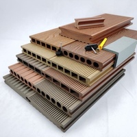 Installation facile Revêtement de sol extérieur en composite bois IPE moderne Plancher de terrasse Plancher de terrasse en Wpc gaufré 3D 18mm d'épaisseur 20 ans