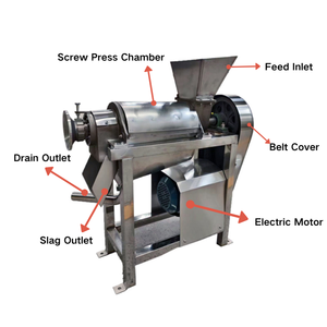 Prensa Industrial Profesional Automática Centrífuga Comercial de Acero Inoxidable 304 para Procesamiento de Frutas - Product Image 6