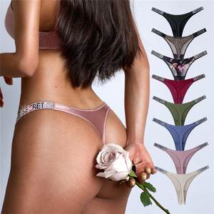 Hot Sell <strong>Panties</strong> With Rhinestones Underwear <strong>Panties</strong> Women's <strong>Thong</strong> Women Sexy Lingerie <strong>Panty</strong> G String Girls - Product Image 4