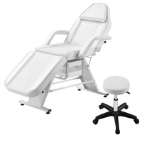 Best-seller Lit de luxe pour cils avec pieds et dossier réglables Lit de beauté Lit pour le visage pour application des cils et du visage