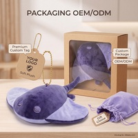 Peluche Raie Manta Violette Personnalisée, Jouet en Peluche Doux, Figurine Animale Marine, Décoration Maison, Faible MOQ, Fournisseur de Services OEM ODM