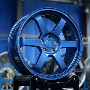 ล้อสีฟ้า SY-366ขอ<span class=keywords><strong>บ</strong></span>ล้อ1ชิ้นขอ<span class=keywords><strong>บ</strong></span>17X9 22 6X139.7 5x100 5x1.3สำหรับแข่งรถโฟล์ค <span class=keywords><strong>Te37</strong></span>ล้อเว้าปลอมแปลง - Product Image 1