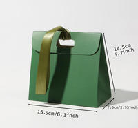 Nouvelle conception de sac en papier unique pour cadeaux de mariage avec poignée en ruban, emballage pour bonbons, bijoux, conteneur pour cadeaux de fête, boîte d'emballage