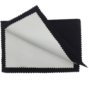 Vente en gros noir et blanc or polissage microfibre bijoux <span class=keywords><strong>4</strong></span> couches argent chiffon de nettoyage - Product Image 1