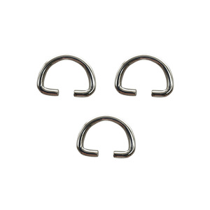 Hebillas de acero inoxidable con anillo en D abierto para bolsos, accesorios decorativos, anillos metálicos duraderos, tamaño Rs-0037 - Product Image 2