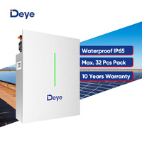 En stock, bon prix, batterie Deye RW-F10.2, packs LiFePO4 de 10,24 kWh, 51,2 V pour système de stockage d'énergie domestique en Europe