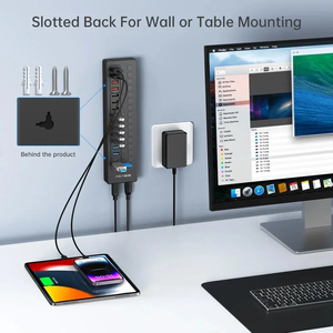 Adaptateur multiport USB-C Acasis 16 ports Extension Hub USB-C Adaptateur USB-C Splitter pour clavier souris imprimante - Product Image 6