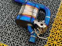 Sistema de Escape Catback CGW 3D Scan CNC Mold Fixture en Titanio Azul Quemado para Mercedes Benz AMG W206 C43 2.0T