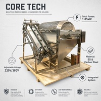 Hoogwaardige cacaoboonensplitsmachine met ≥95% bonenintegriteitspercentage, machine voor de extractie van verse cacaobonen