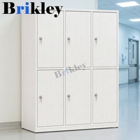 Brikley Bibliothèque Modulaire en Bois Massif pour Salon, Casiers avec Serrure à Clé, Grande Capacité, Écologique, Design Mid-Century, Durable, Personnalisable