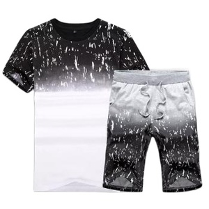 Conjunto Deportivo de Verano para Hombre con Capucha, Cierre de Cremallera, Personalizado, Informal, Cortavientos, de Algodón/Poliéster - Product Image 1