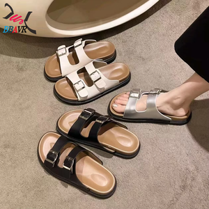 Sandalias Retro 2025 con Suela Gruesa para Mujer, con Hebilla y Punta Abierta, Chanclas de Verano - Product Image 2