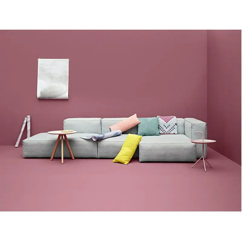 Pelapis Kain Berkualitas Tinggi Sofa Bagian Modular Terkenal Sofa Ruang Tamu Modern Lengan Rendah