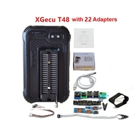 Programmeur de puces USB xgecu T48 TL866II Plus avec 22 adaptateurs de prise SOP8, clip 1.8V Nano Nor Flash MCU Bios EPROM AVR