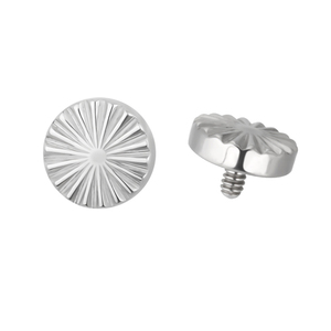 Bijoux de <span class=keywords><strong>corps</strong></span> en titane, triangle à nervures, étoile, carré, diamant, cœur, rond, filetage interne, labert top - Product Image 6