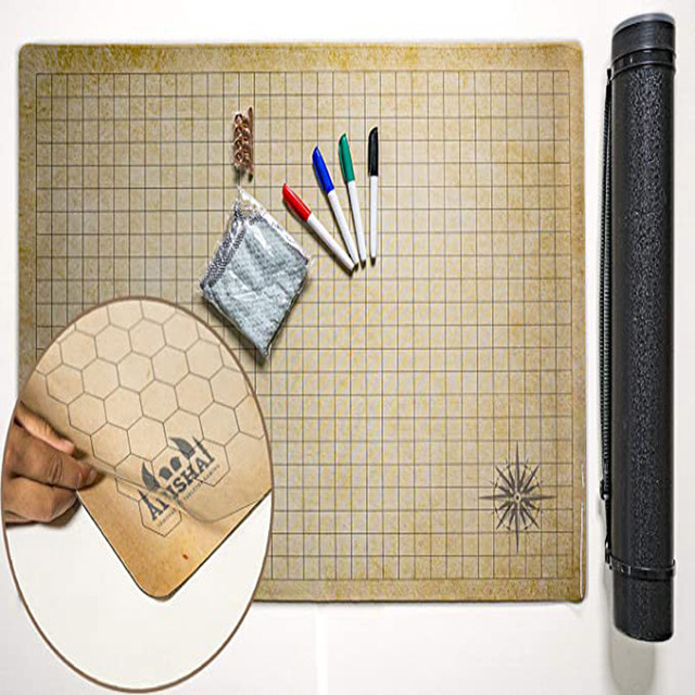 Double Sided Neoprene Mat - Tabletop Roleplaying Map - DND Roleplaying Game - Dungeons and Dragons Map Tiles