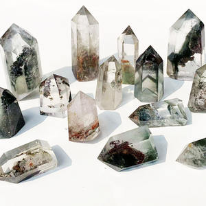 Cuarzo Fantasma Verde Natural al por Mayor, Columna de Cristal Fantasma, Torre de Cuarzo para Jardín, Piedra de Cuarzo para Regalo - Product Image 2