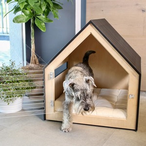Offre Spéciale – Maisonnette Écologique Détachable pour Animaux de Compagnie, Motif Bois, Forme Carrée, Fermeture Auto-agrippante, pour Chats de Petites/Moyennes Races - Product Image 2