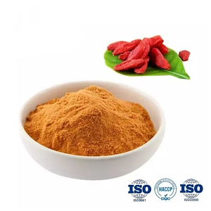 Çin Wolfberry toptan saf Wolfberry özü 10%-50% polisakkaritler kurt üzümü toz doğal <span class=keywords><strong>Lycium</strong></span> Barbarum özü - Product Image 3