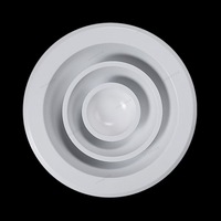 Diffuseur rond détachable en alliage d'aluminium pour système de ventilation HVAC