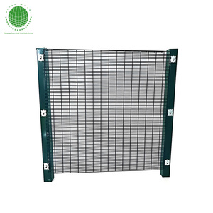 Panneau <span class=keywords><strong>de</strong></span> clôture anti-escalade 358 galvanisé haute sécurité pour extérieur, robuste, avec <span class=keywords><strong>pointes</strong></span> supérieures, modélisation 3D, noir - Product Image 2