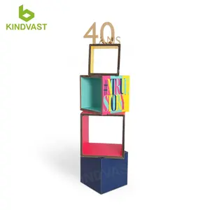 creativity corrugated cardboard display for cosmetic lipstick perfume display stand , Free samples free design