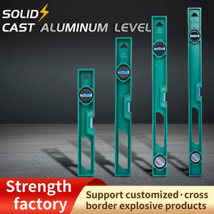 Hoogprecisie volledig aluminiumlegering massief gegoten industriële kwaliteit multifunctionele decoratieve liniaal met sterke magnetische waterpas - Product Image 2