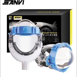 SANVI Lentille de projecteur Bi-LED 3 pouces 12V 40W 6000K 6000LUX H4 pour la rénovation de phares de voiture à LED - Product Image 3