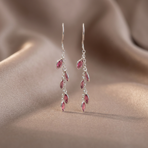 Diamond Dangle Earrings 925 Sterling Silver Customized Color Eco-friendly Classic Women Girls Wear Wedding Party Hldi Mehendi - Product Image 3
