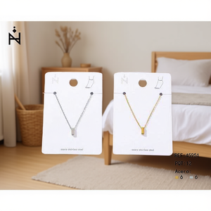 Tobillera de acero inoxidable con letra I, diseño minimalista para mujer, joyería de moda. - Product Image 3