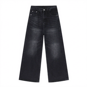 Pantalones Vaqueros Holgados de Algodón con Bolsillos, Pantalones Cargo Rectos de Calle con Cierre, Pantalones Vaqueros Casuales con Cordón para Hombre, OEM - Product Image 1