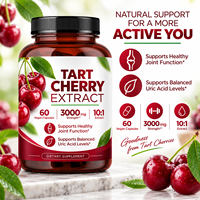 Complément Alimentaire en Capsules Véganes d'Extrait de Cerise Tartre 10:1 OEM, 60 Capsules